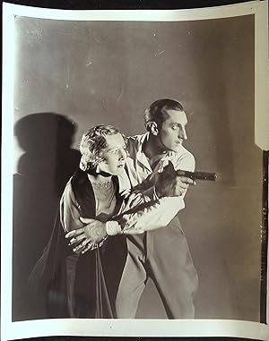 Bild des Verkufers fr This Mad World 8 x 10 Still 1930 Basil Rathbone protecting Kay Johnson! zum Verkauf von AcornBooksNH