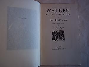 Walden or Life in the Woods. With sixteen woodcuts by Eric Fitch Daglish.