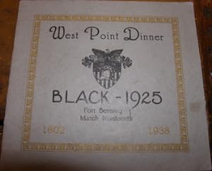 West Point Dinner. Black--1925. Fort Benning, March Nineteenth.