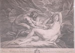 Image du vendeur pour Jupiter as satyr par Antiope Reveillee par l'Amour. mis en vente par Wittenborn Art Books