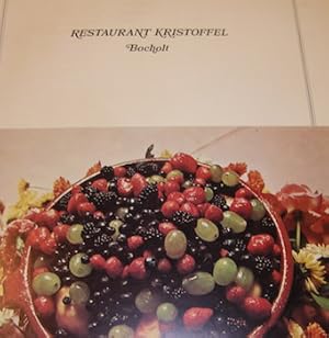 Restaurant Kristoffel Bocholt. Blank Menu.