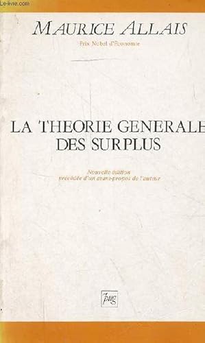 Imagen del vendedor de La thorie gnrale des surplus - Nouvelle dition. a la venta por Le-Livre