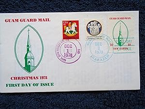 CACHET FIRST DAY COVER; GUAM GUARD MAIL CHRISTMAS 1978, FIRST DAY OF ISSUE; CANCELLED GUAM GUARD ...