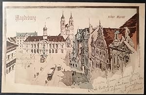 Magdeburg. 1 alte Orig.- Ansichtspostkarte