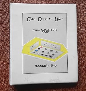 Imagen del vendedor de Cab Display Unit, Hints and Defects Book, Piccadilly Line. a la venta por Tony Hutchinson