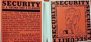 Seller image for Security is a Thumb and a Warm Blanket for sale by Basket Case Books