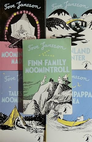 Image du vendeur pour Finn Family Moomintroll, Moominsummer Madness, Moominland Midwinter, Tales From Moominvalley, Moominpappa at Sea mis en vente par Basket Case Books