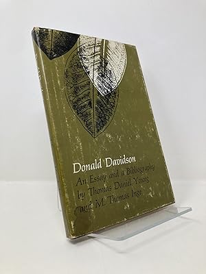 Seller image for Donald Davidson : An Essay and a Bibliography for sale by Southampton Books