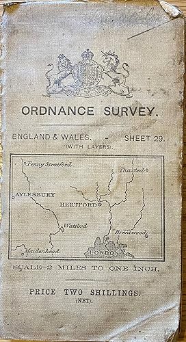 Imagen del vendedor de Ordnance Survey. England & Wales. Sheet 29 (with layers). St. Albans. Scale -2 Miles to One Inch. a la venta por FOLIOS LIMITED