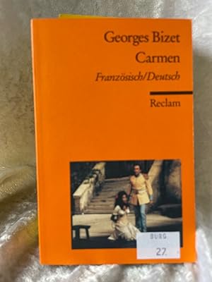 Seller image for Carmen Opra-comique en quatre actes / Oper in vier Akten. Textbuch Franzsisch/Deutsch for sale by Antiquariat Jochen Mohr -Books and Mohr-