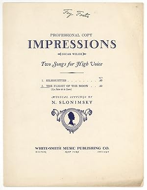 Immagine del venditore per [Sheet music]: The Flight of the Moon: La Fuite de la Lune (Impressions) venduto da Between the Covers-Rare Books, Inc. ABAA