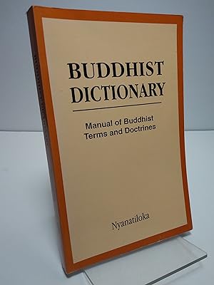 Seller image for Buddhist Dictionary: Manual of Buddhist Terms and Doctrines for sale by Brodsky Bookshop