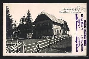 Ansichtskarte Schutzhaus Stanglalm, Blick auf das Schutzhaus