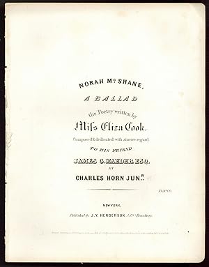 Seller image for [Sheet music]: Norah McShane: A Ballad for sale by Between the Covers-Rare Books, Inc. ABAA