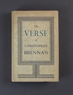 Seller image for The Verse of Christopher Brennan 1st Edition for sale by Gotcha By The Books