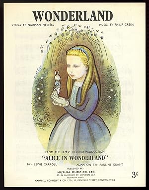 Bild des Verkufers fr [Sheet music]: Wonderland zum Verkauf von Between the Covers-Rare Books, Inc. ABAA