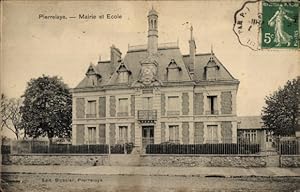 Ansichtskarte / Postkarte Pierrelaye Val-d´Oise, Mairie et Ecole