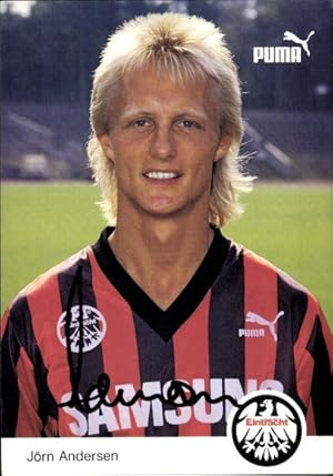 Autogrammkarte Fußball, Jörn Andersen, Eintracht Frankfurt