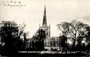 Ansichtskarte / Postkarte Stratford upon Avon Warwickshire England, Kirche