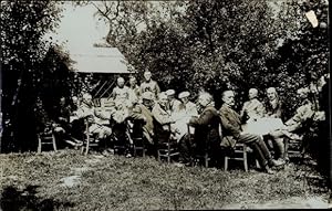 Foto Ansichtskarte / Postkarte Reichstagsabgeordnete an der Front 1917, I WK, Pionier Kompagnie 262