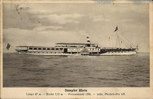 Ansichtskarte / Postkarte Dampfer Rhein, Köln-Düsseldorfer Rheindampfschifffahrt