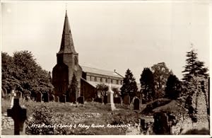 Ansichtskarte / Postkarte Kenilworth Warwickshire England, Pfarrkirche, Abtei
