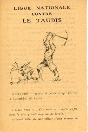 5 alte Ansichtskarte / Postkarte Ligue Nationale Contre Le Taudis, im passenden Heft,diverse Ansi...