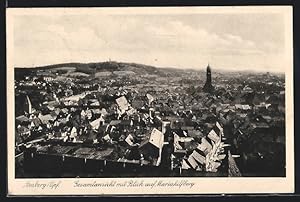 Ansichtskarte Amberg /Opf., Gesamtansicht mit Blick auf Mariahilfberg