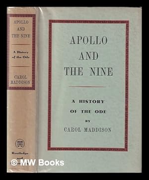 Bild des Verkufers fr Apollo and the nine : a history of the ode zum Verkauf von MW Books Ltd.