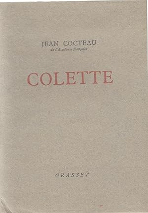 Image du vendeur pour Colette : Discours de rception  l'acadmie Royale de langue et de littrature franaises suivi du discours d'accueil de Fernand Desonay mis en vente par Librairie Lalibela