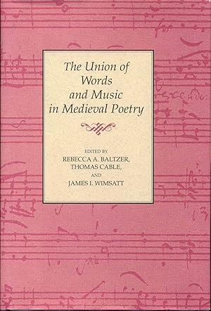 Immagine del venditore per The Union of Words and Music in Medieval Poetry venduto da Bookmarc's