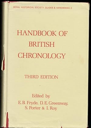 Seller image for HANDBOOK OF BRITISH CHRONOLOGY (THIRD EDITION) for sale by Paul Meekins Military & History Books