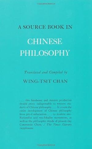 Bild des Verkufers fr A Source Book in Chinese Philosophy (Princeton Paperbacks) zum Verkauf von WeBuyBooks