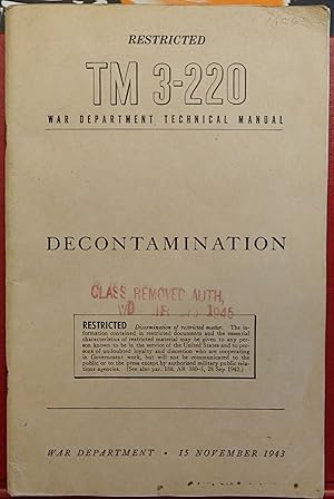 Decontamination TM 3-220 War Department Technical Manual