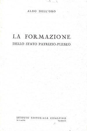 La formazione dello stato patrizio-plebeo