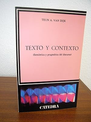 Bild des Verkufers fr TEXTO Y CONTEXTO (Semntica y pragmtica del discurso) zum Verkauf von Libros Mmesis