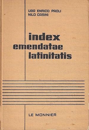 Imagen del vendedor de Index emendatae latinitatis a la venta por Messinissa libri