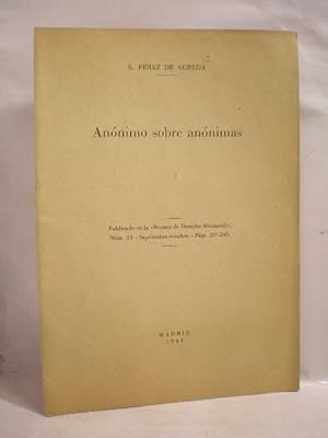 Imagen del vendedor de Annimo sobre annimas a la venta por Librera Antonio Azorn