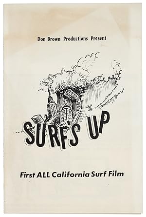 Very scarce "Surfs Up" flyer signed by Greg Noll
