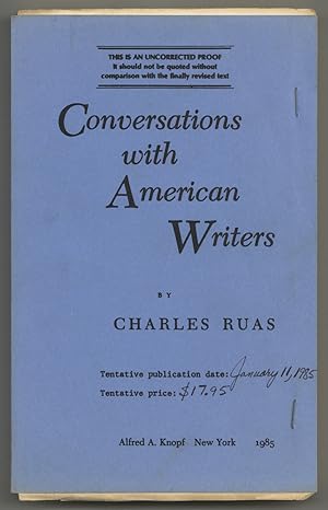 Seller image for Conversations with American Writers for sale by Between the Covers-Rare Books, Inc. ABAA