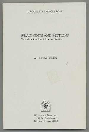 Bild des Verkufers fr Fragments and Fictions: Workbooks of an Obscure Writer zum Verkauf von Between the Covers-Rare Books, Inc. ABAA