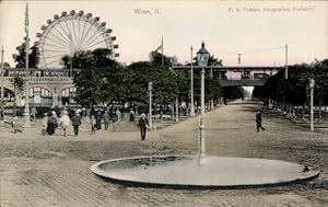 Ansichtskarte / Postkarte Wien 2 Leopoldstadt, Prater, Hauptallee, Einfahrt