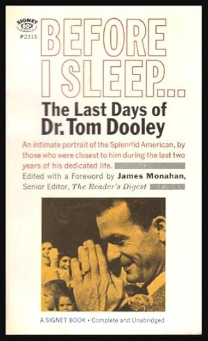 BEFORE I SLEEP - The Last Days of Dr. Tom Dooley