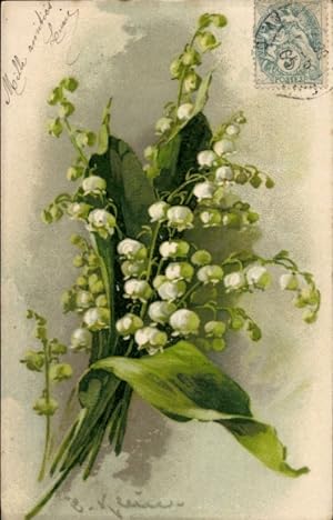 Künstler Ansichtskarte / Postkarte Klein, C., Maiglöckchen, Blumen