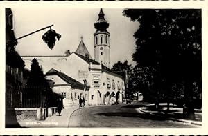 Ansichtskarte / Postkarte Wien 19 Döbling Grinzing, Straßenpartie, Kirche