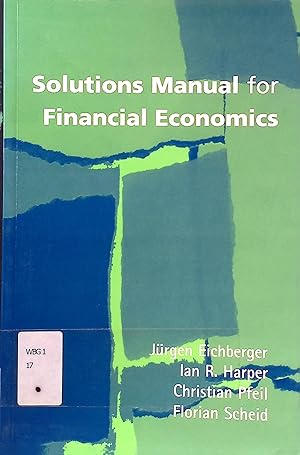 Seller image for Solutions Manual For Financial Economics for sale by books4less (Versandantiquariat Petra Gros GmbH & Co. KG)