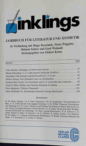 Bild des Verkufers fr Inklings - Jahrbuch fr Literatur und sthetik; 1. Band zum Verkauf von books4less (Versandantiquariat Petra Gros GmbH & Co. KG)