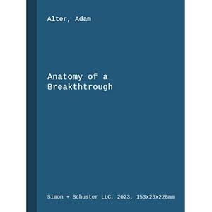 Immagine del venditore per Anatomy of a Breakthtrough venduto da ISIA Media Verlag UG | Bukinist