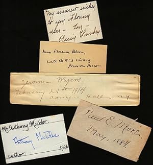 Bild des Verkufers fr 31 handtekeningen van hoofdzakelijk Amerikaanse bekende personen. zum Verkauf von Fokas Holthuis