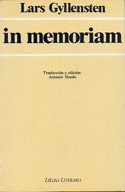 Seller image for IN MEMORIAM. Traduccin y edicin de Antonio Huedo. for sale by angeles sancha libros